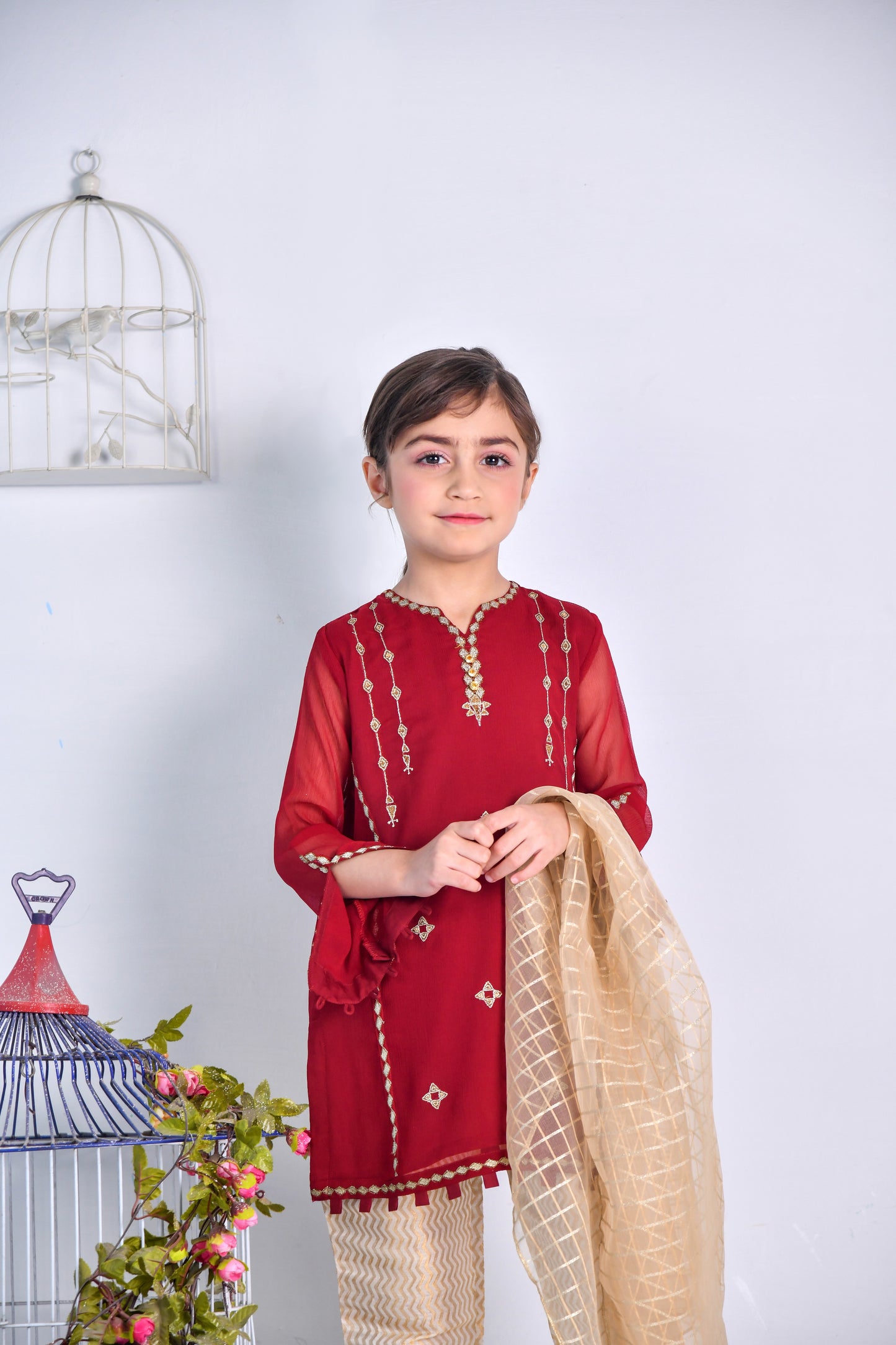 Cardinal Pinkish Red 3 Pc (FFG-027)