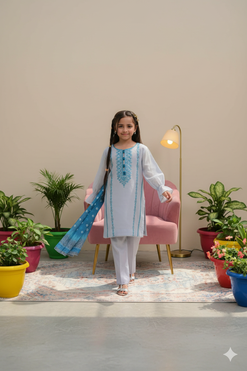 Santa Grey Khaddi Net (FFG-048)