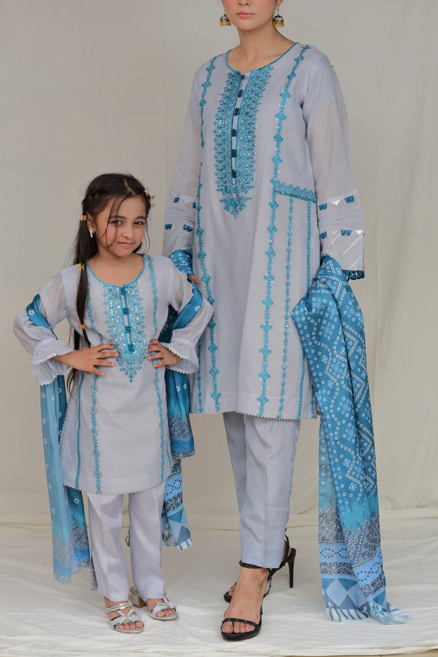 Embroidered Khaddi Net (WFF-005)