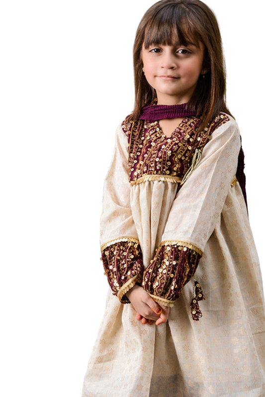 Light Beige Jacquard (FFG-009)