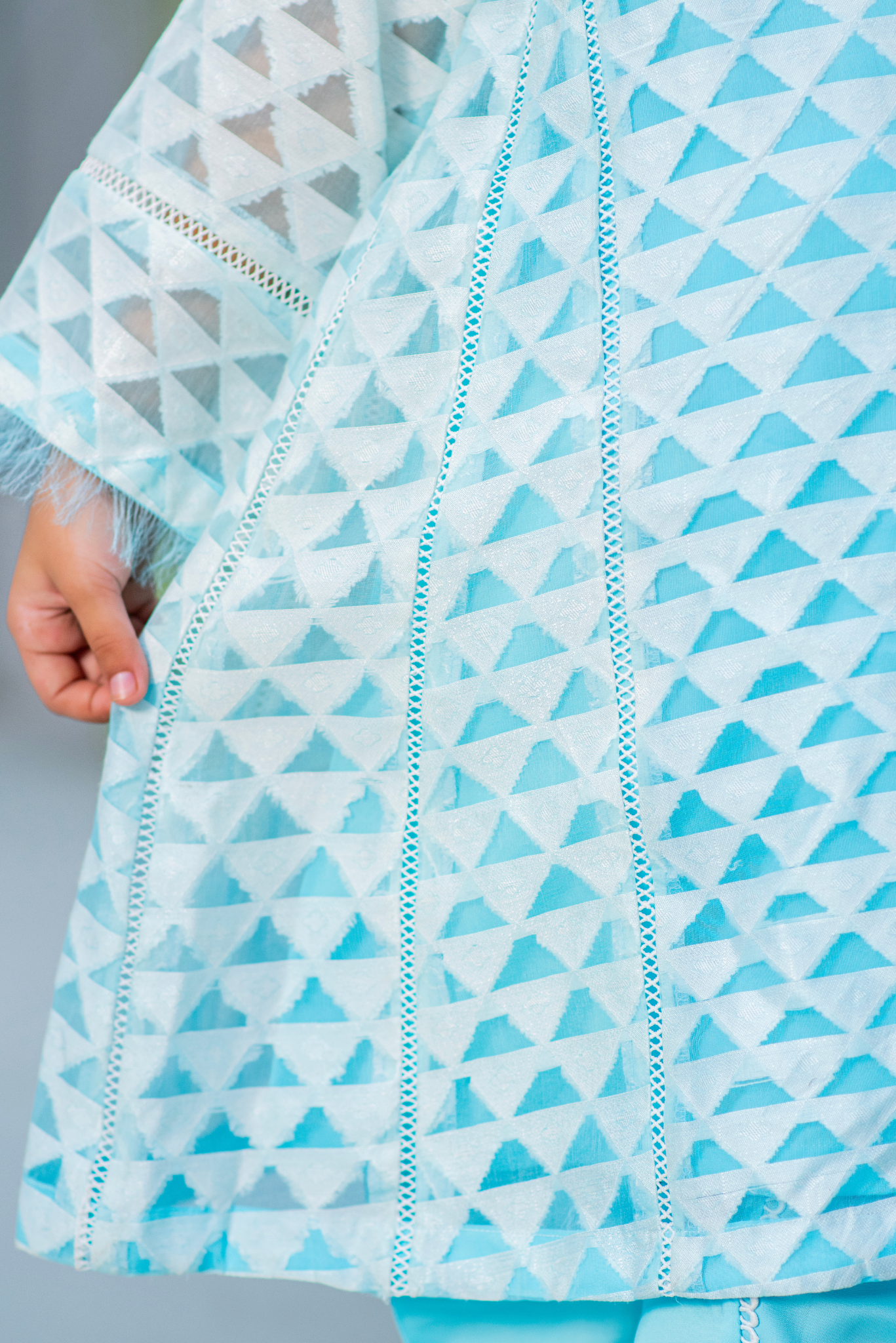 Light Blue Geometric Print (FFG-080)