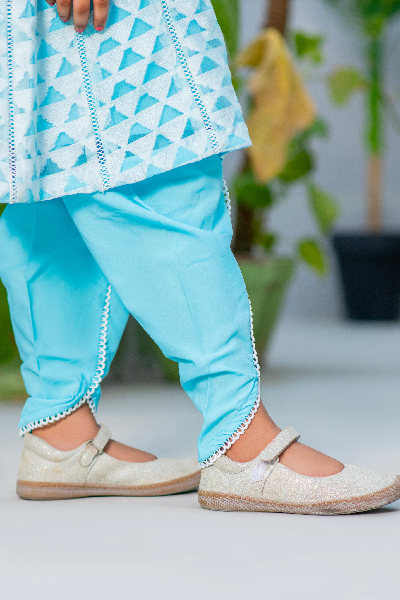 Light Blue Geometric Print (FFG-080)