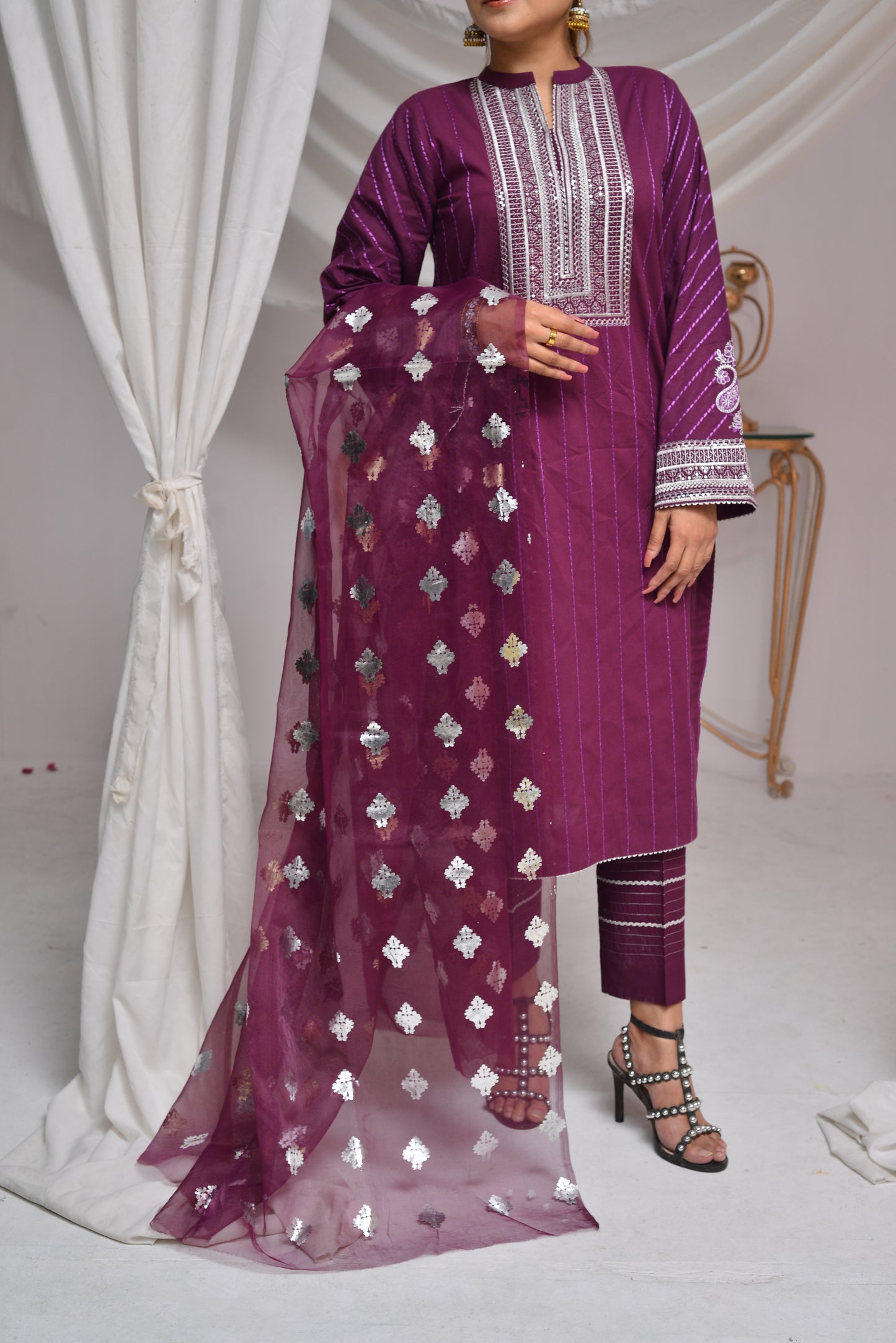 Brinjal Embroidered (WSF-005)