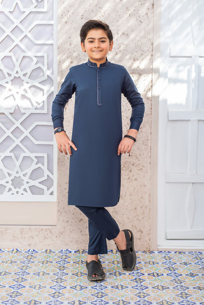 Navy Blue Kurta Pyjama (FKSB-017)