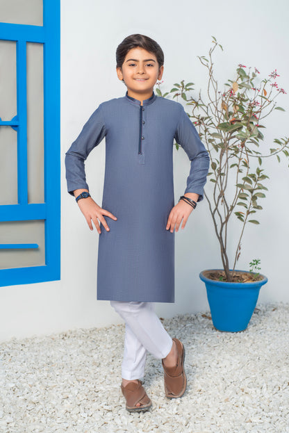 Tealish Blue Kurta Pyjama (FKSB-014)