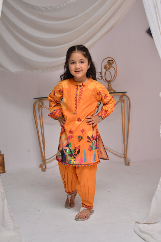 Bright Orange Kurta (FCG-057)