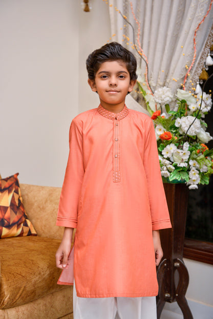 Peach Kurta