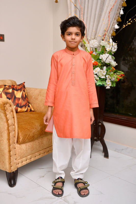Peach Kurta (FKB-002)