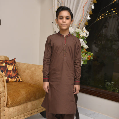 Tobbaco Brown Kurta Shalwar (FKSB-003)