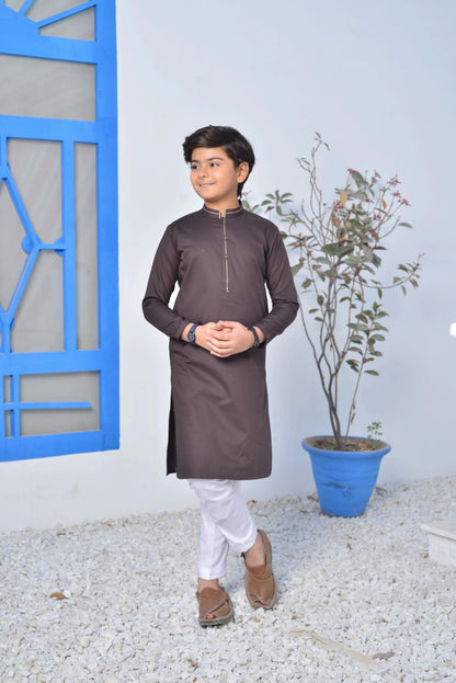 Vampire Grey Kurta Pyjama (FKSB-013)