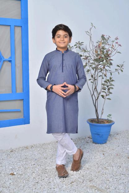 Tealish Blue Kurta Pyjama (FKSB-014)