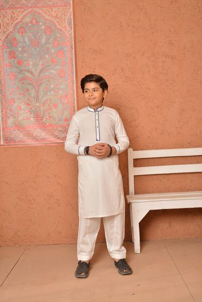 White Kurta Shalwar (FKSB-016)