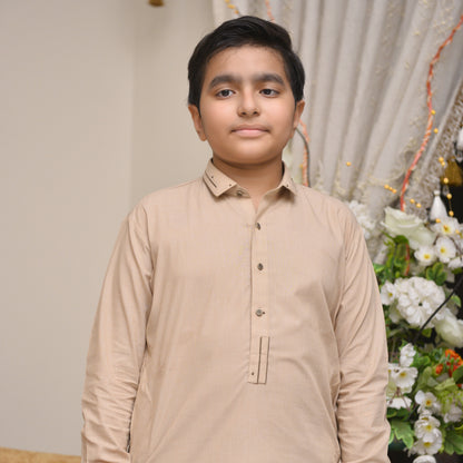 Beige Kurta Shalwar (FKSB-002)