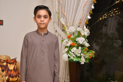 Brownish Kurta Shalwar (FKSB-006)
