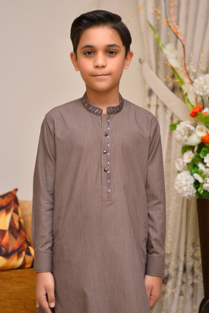 Brownish Kurta Shalwar (FKSB-006)