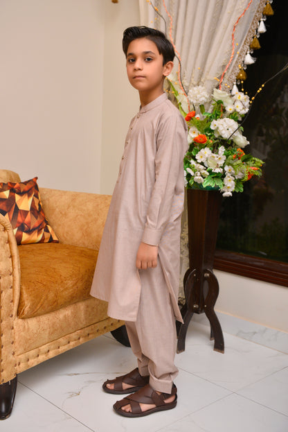 Beige Kurta Shalwar (FKSB-007)