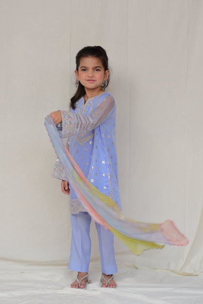 Organza Blue Bell  (FFG-020)