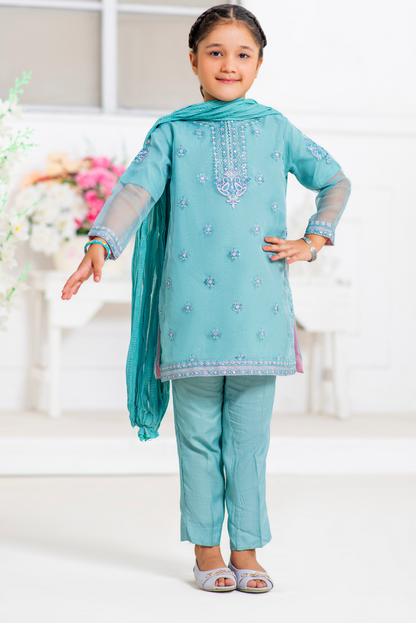 Aqua Blue Emb. (FFG-057)
