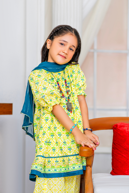 Yellow Floral Print (FSFG-066)