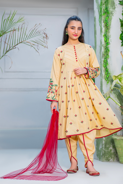 Embroidered Cream (FSFG-065)