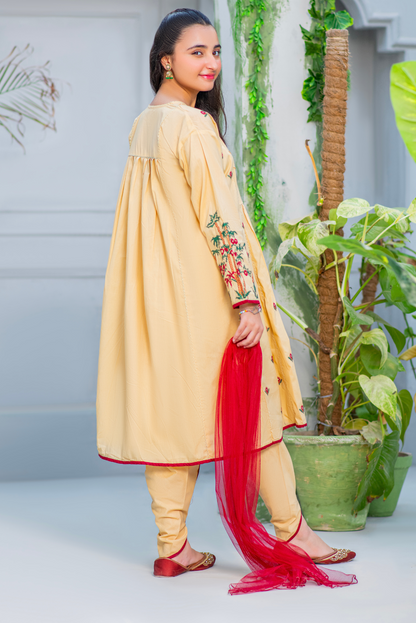 Embroidered Cream (FSFG-065)