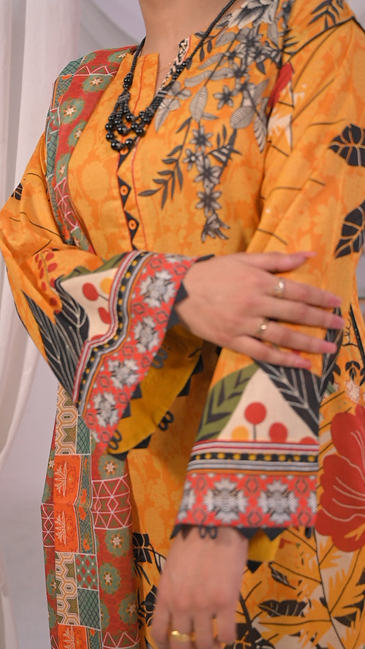 Yellow Floral  (WFC-010)