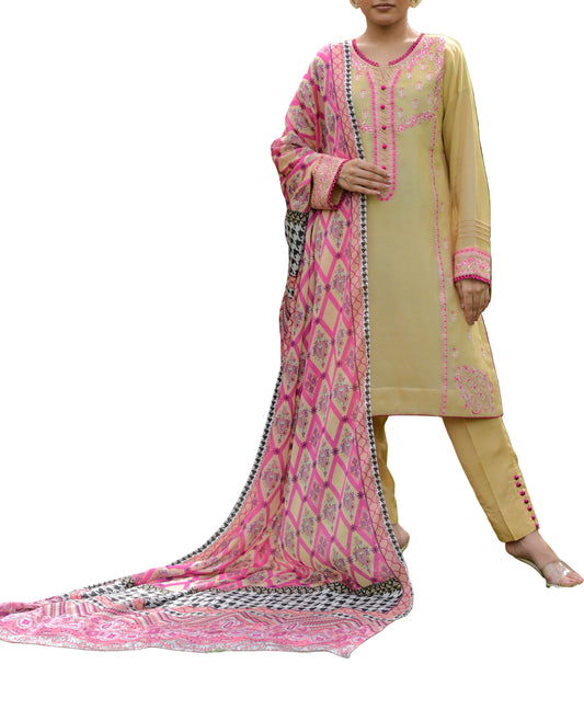Embroidered Sandy Brown (WFF-004)