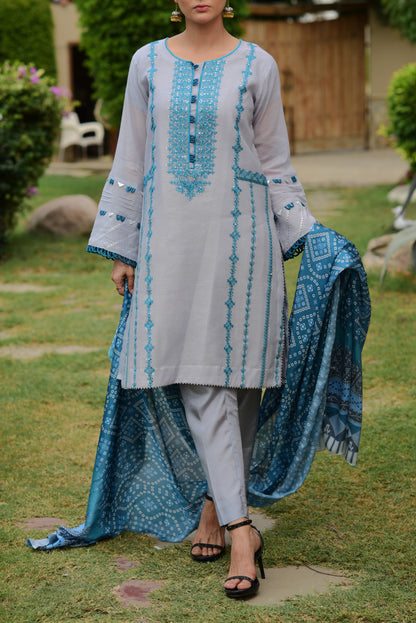 Santa Grey Khaddi Net (WFF-005)