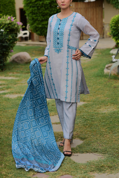 Santa Grey Khaddi Net (WFF-005)