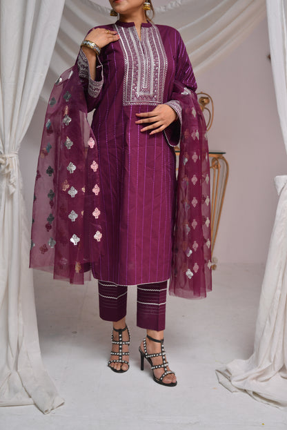 Brinjal Embroidered  (WSF-005)